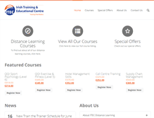 Tablet Screenshot of irishtraining.ie